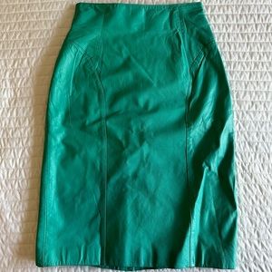 Vintage leather skirt